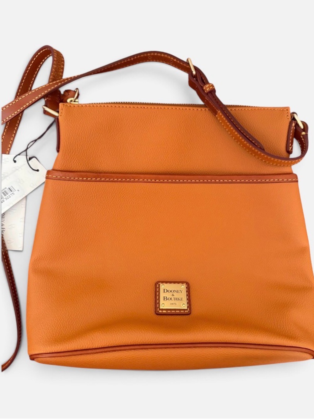 Dooney & Bourke Pebble Leather Grain Crossbody in Caramel NWT - Picture 15 of 16